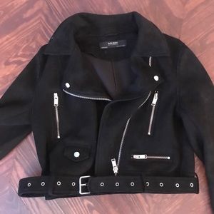 Zara Faux Suede Moro Jacket - Black